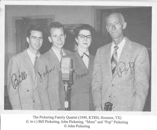 The Pickering Family Quartet - Bill, John, Mom and Pop